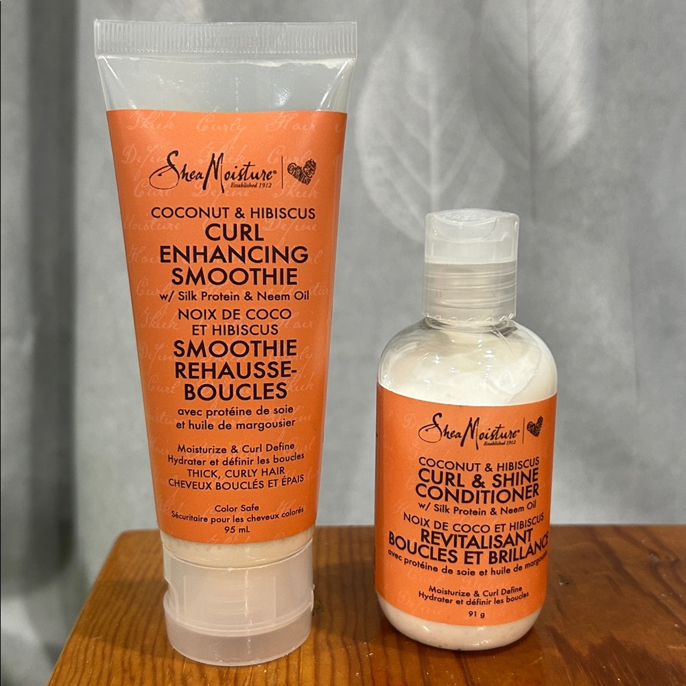 SheaMoisture Coconut & Hibiscus Curl Ehancing Smoothie +conditioner duo